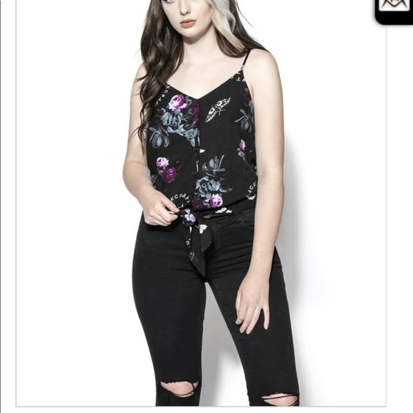 Blackcraft Cult Tie Front Button Down - Picture 3 of 3